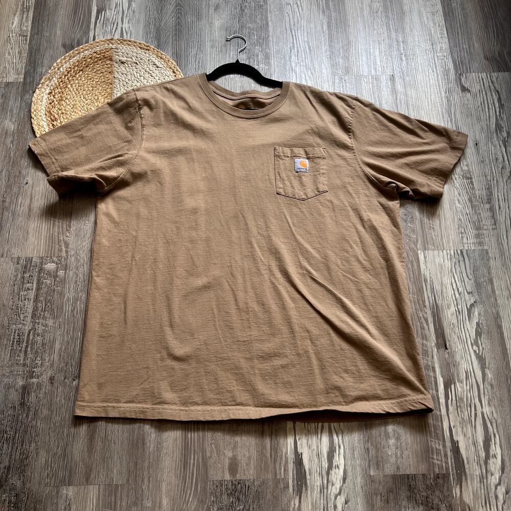 CARHARTT Original Fit Heavy Weight Chest Pocket Short Sleeve Mens T-Shirt